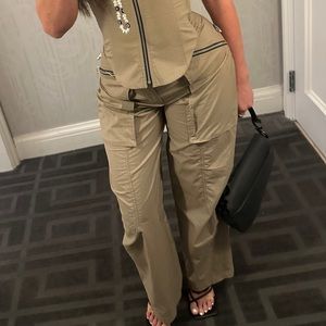 Olive cargo pants